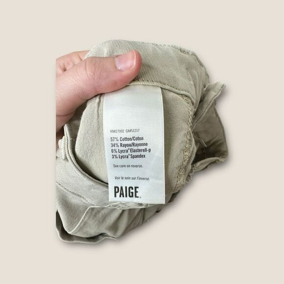 Paige Christy Shorts Tan Size 26 Drawstring Waist - Picture 12 of 13